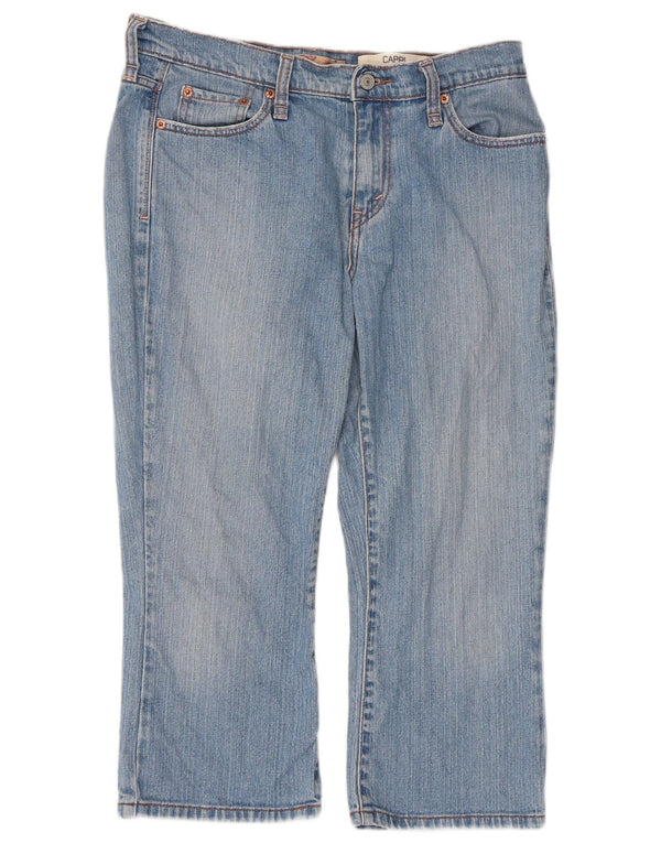 Blugi Levi's 515 Capri pentru femei US 12 Large W34 L21 Blue Bumbac