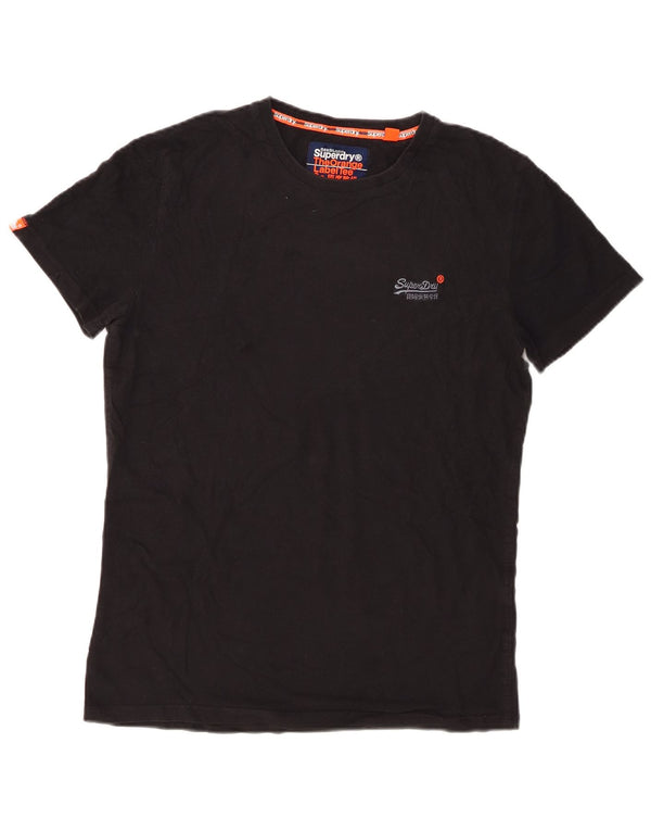Tricou Superdry pentru bărbați Top mic, negru, bumbac