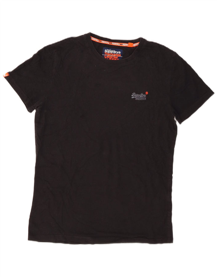 Tricou Superdry pentru bărbați Top mic, negru, bumbac