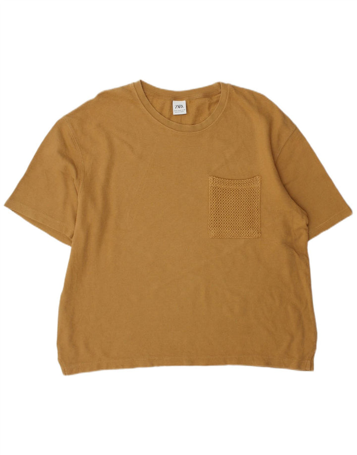 Tricou supradimensionat pentru femei Zara UK 12 Maro mediu