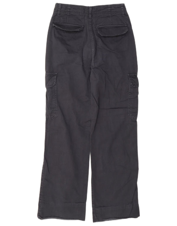 Pantaloni cargo cu talie înaltă pentru femei Zara EU 32 2XS W22 L28 bleumarin