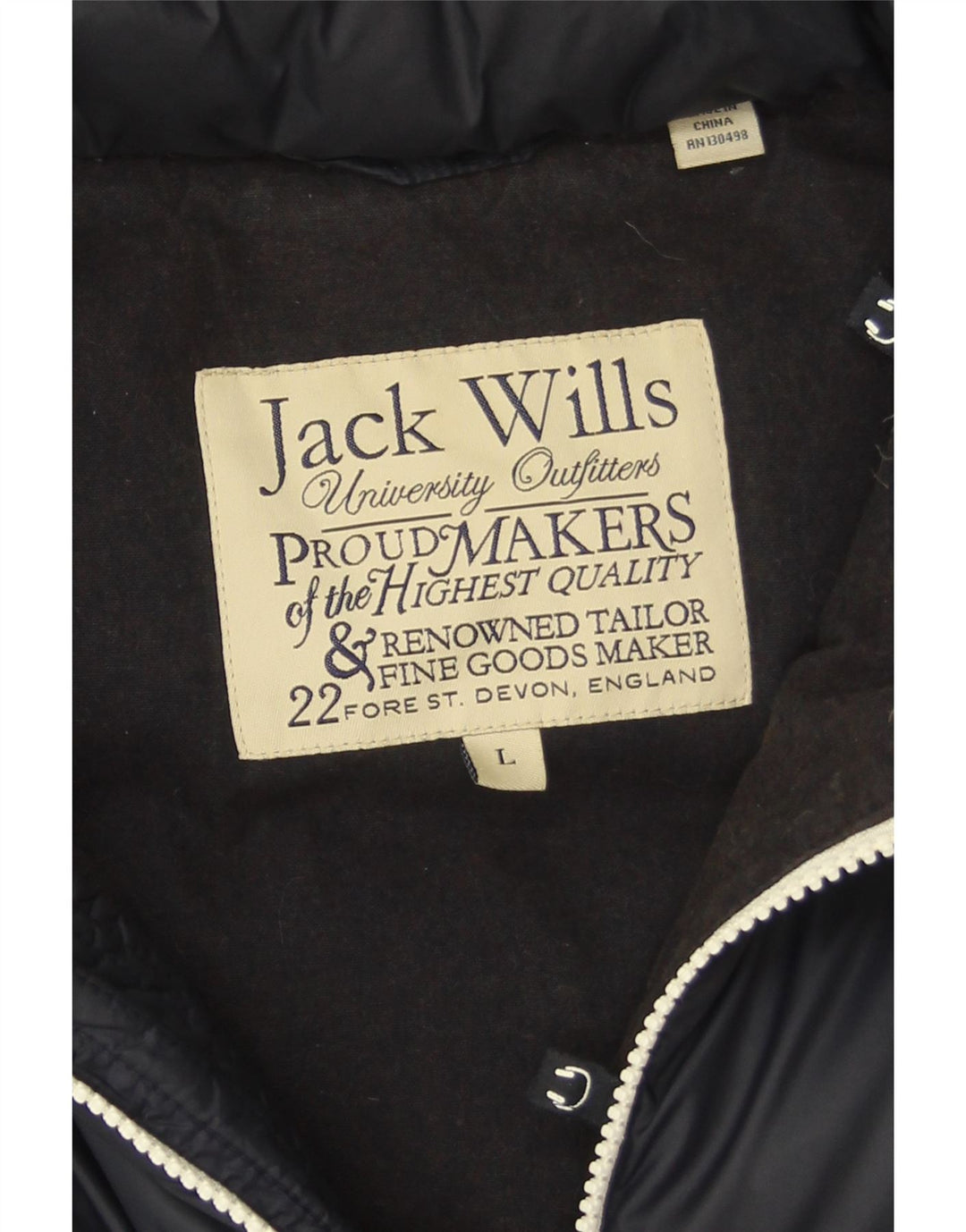 Jack Wills Gilet căptușit pentru bărbați UK 40 Large Bleumarin