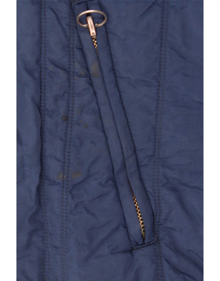 Jachetă bomber cu glugă pentru bărbați Diesel UK 42 XL Blue Nylon