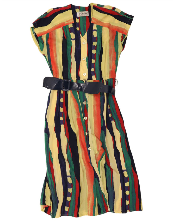 Rochie cămașă cu mâneci scurte pentru femei Puszta IT 44 Mediu Multicolore Dungi