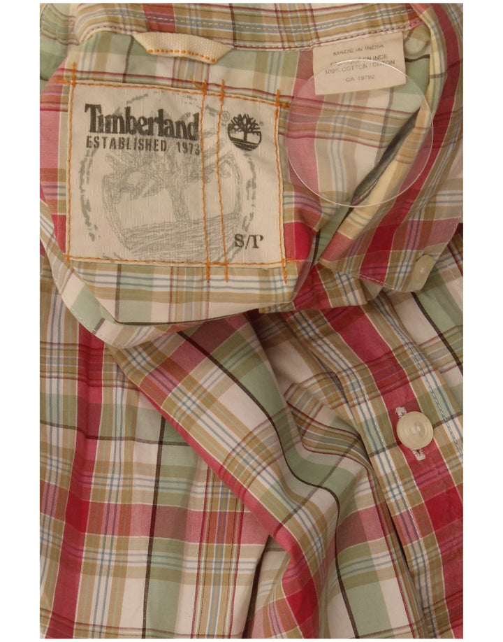 Cămașă pentru bărbați TIMBERLAND, bumbac cu carouri multicolore