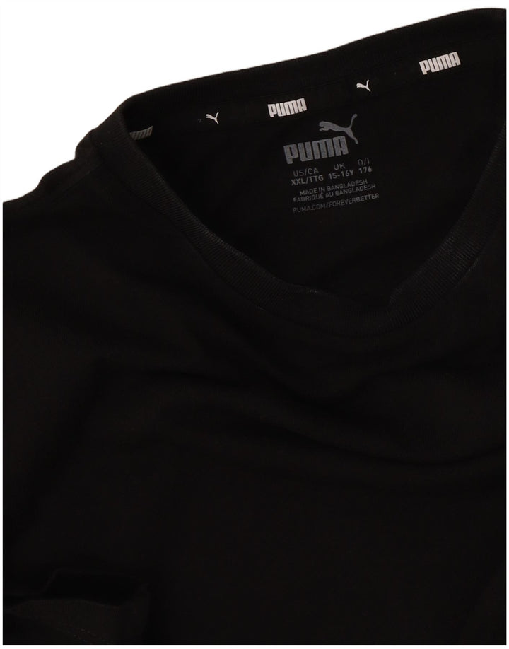 Tricou Puma Băieți Top 15-16 Ani Negru