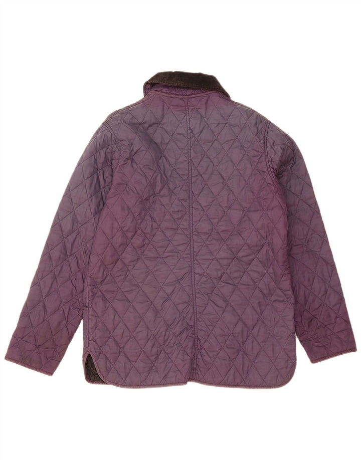 Jachetă matlasată Barbour pentru femei UK 12 Poliester violet mediu
