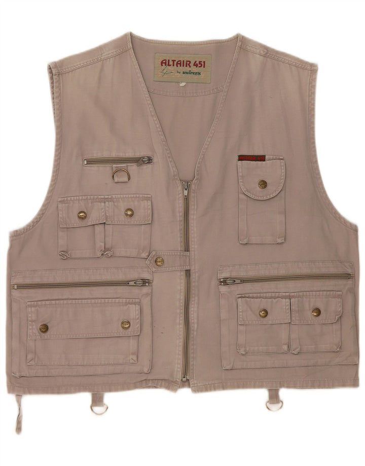 Gilet vintage pentru bărbați, UK 38, gri mediu
