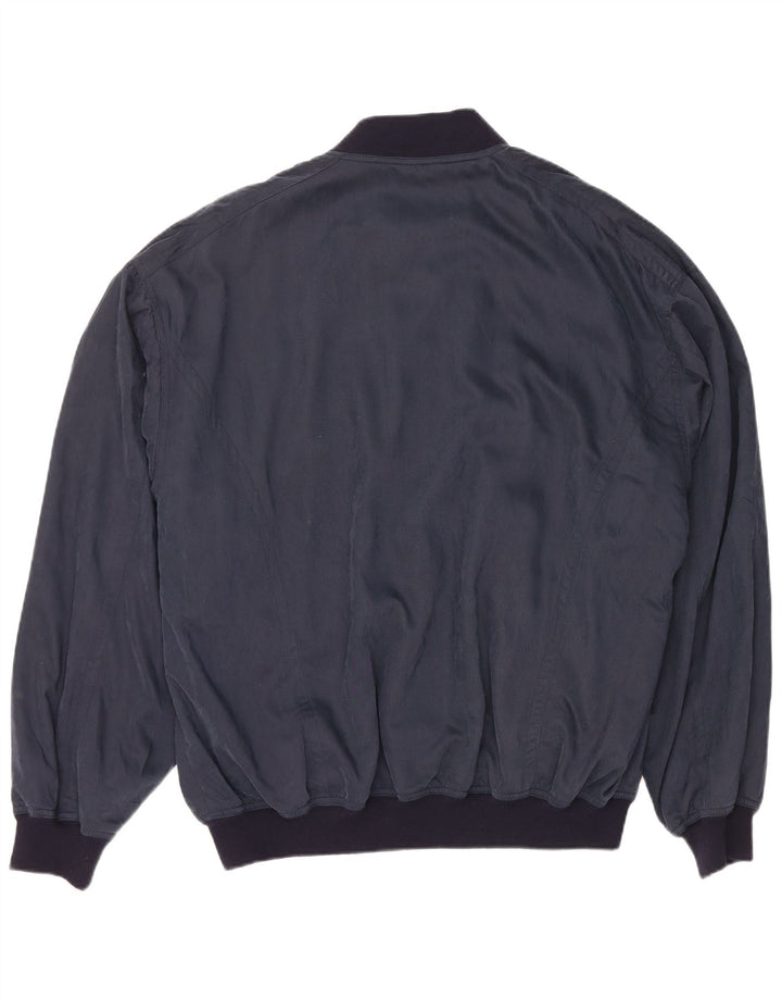 Bomber pentru bărbați NAVIGARE UK 40 mare, viscoză, albastru