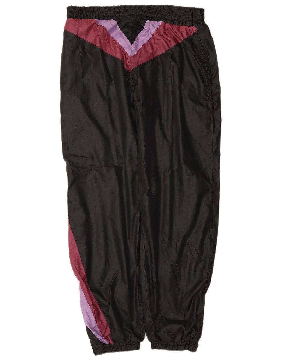 VINTAGE Pantaloni de trening pentru bărbați Pantaloni de jogging, mari, negru, color block