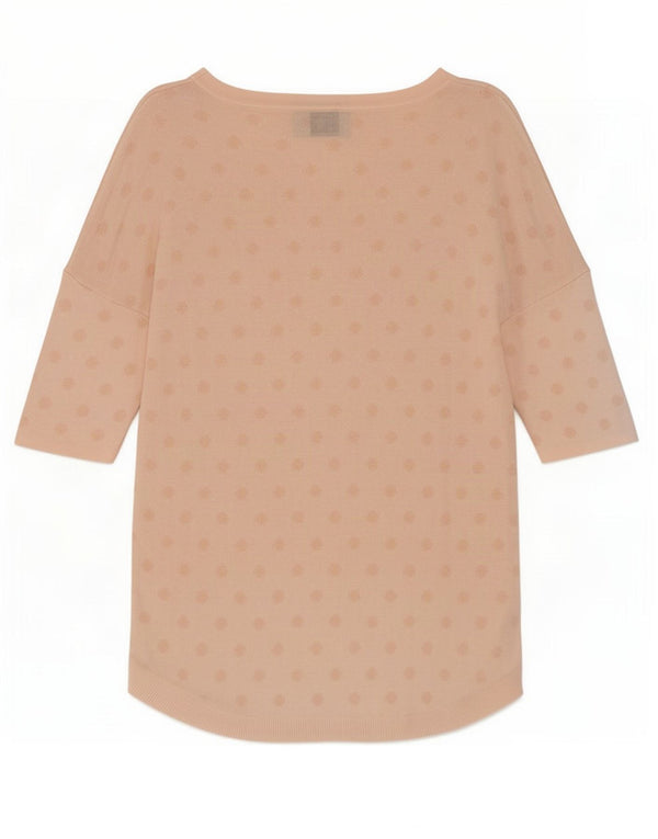 Phase Eight Top pentru femei cu mâneci 3/4 UK 14 Medium Pink Polka Dot Viscose