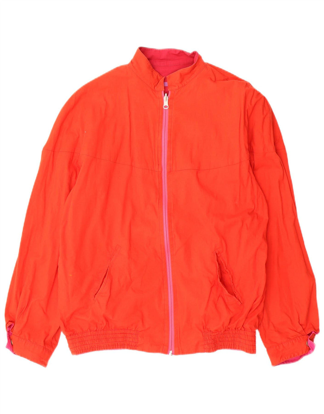 Jachetă Bomber Reversibilă Vintage pentru Damă UK 12 Medium Roz Geometric