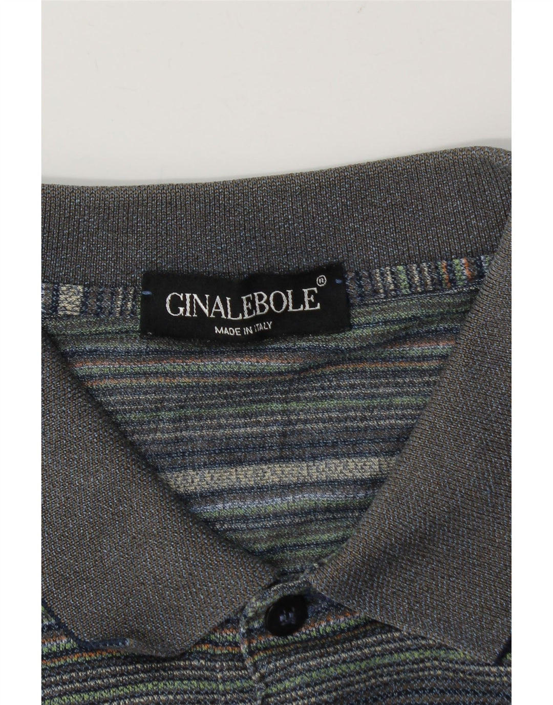 Tricou polo pentru bărbați Ginalebole XL cu dungi albastre