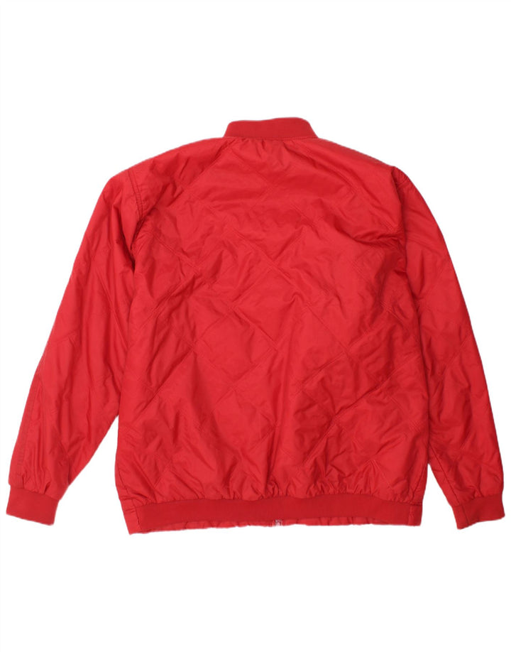 Bomber vintage pentru bărbați UK 40, mare, roșu, nailon