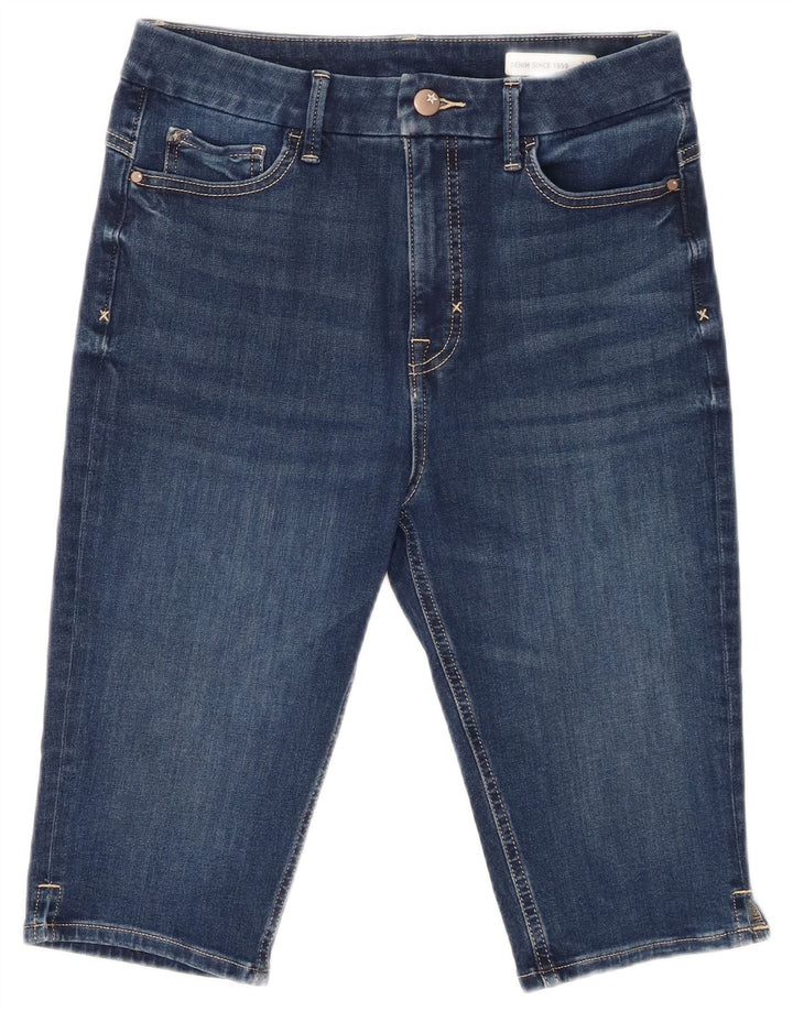 Pantaloni scurți din denim pentru femei Marks & Spencer UK 12 Medium W32 Bumbac albastru