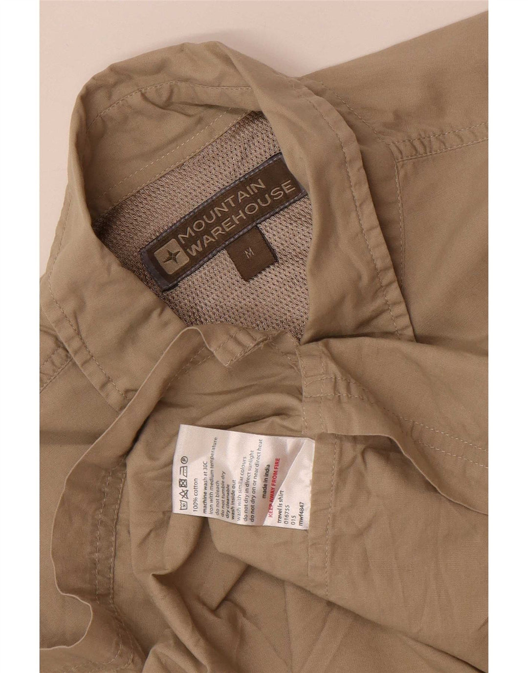 Cămașă pentru bărbați Mountain Warehouse Regular Fit Bumbac mediu kaki