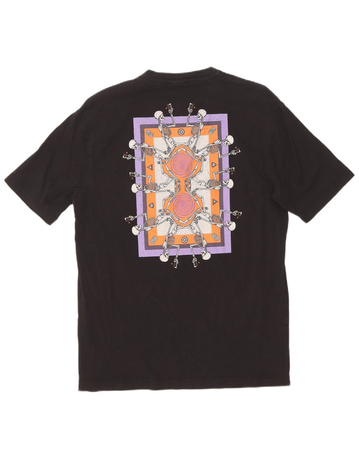 Tricou grafic pentru bărbați Zara Top mic, negru, bumbac