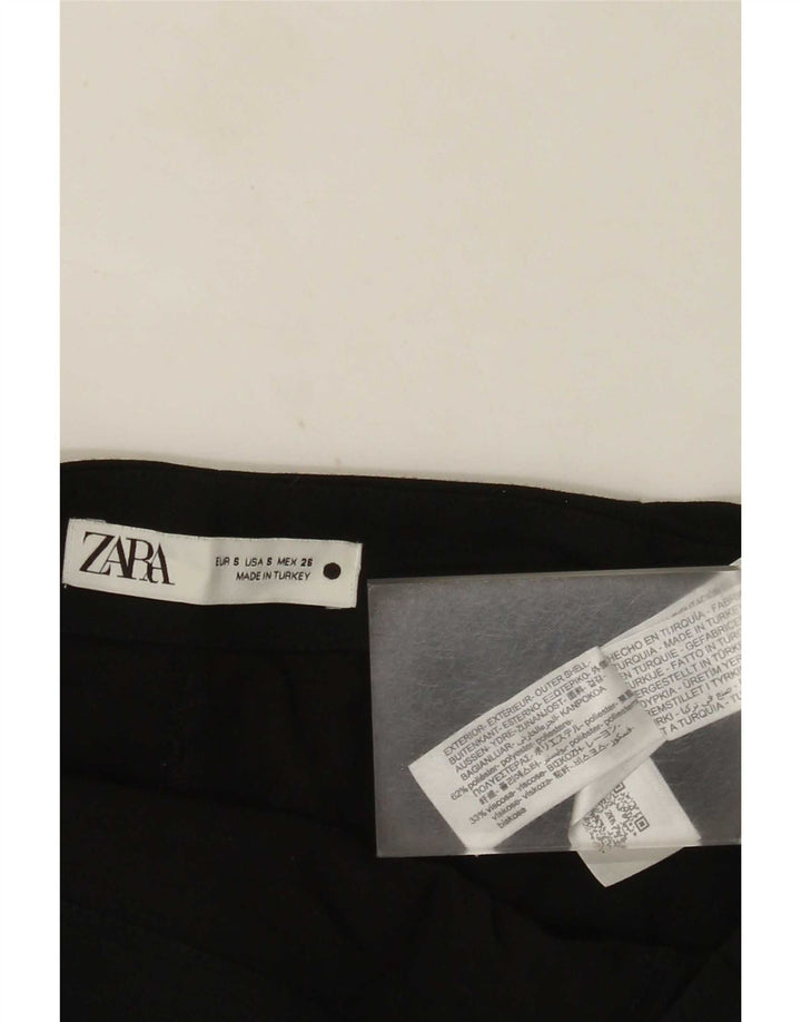 Fusta Mini Zara Femei Mic W26 Poliester Negru