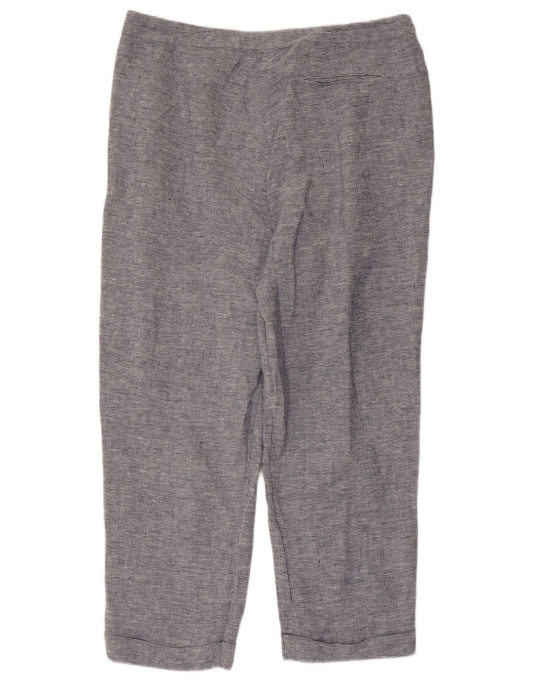 Pantaloni tăiați drepți pentru femei JAEGER UK 16 mare L36 L25 in albastru