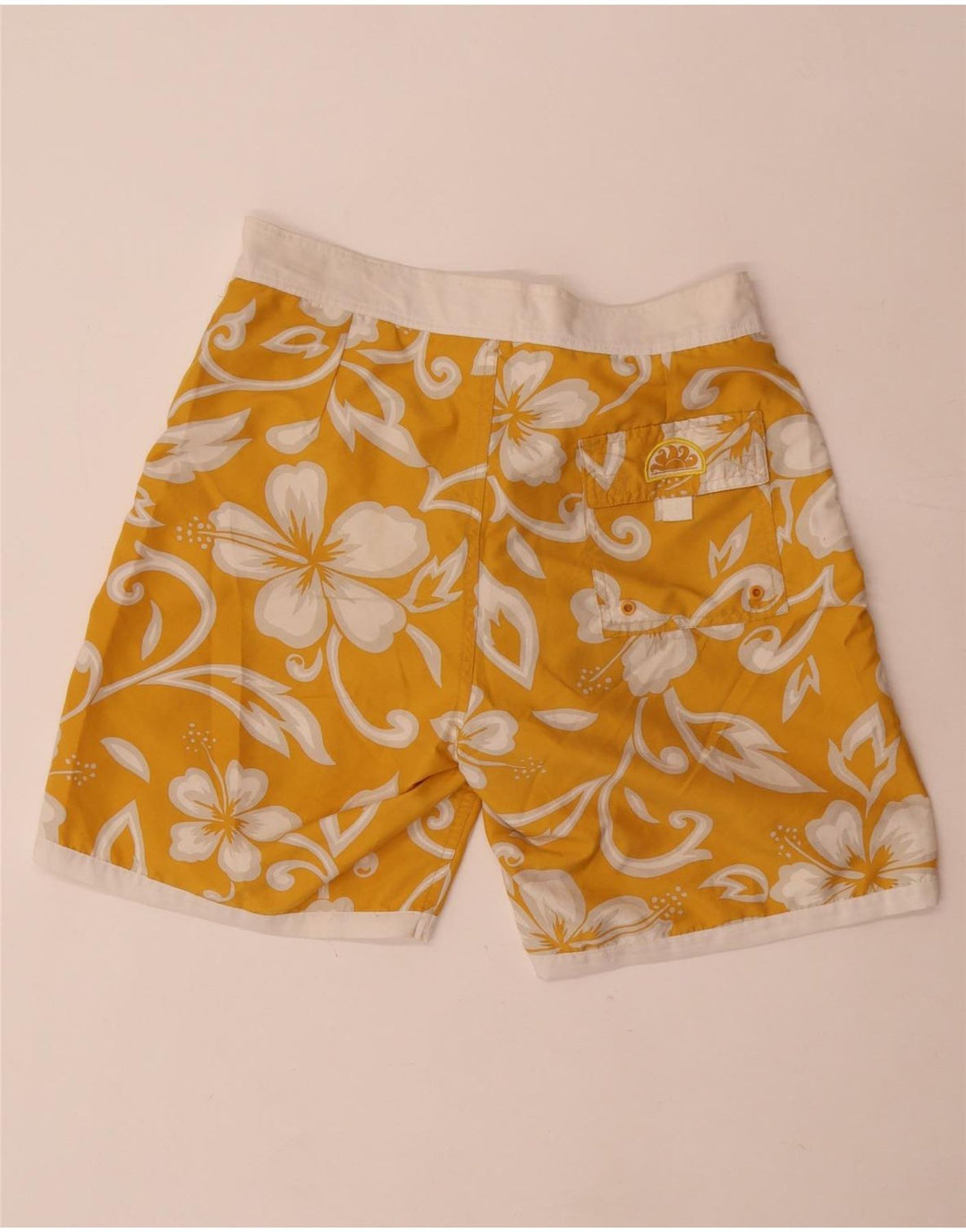 Sundek Pantaloni scurți de înot pentru bărbați IT 48 Poliester Floral Galben Mediu