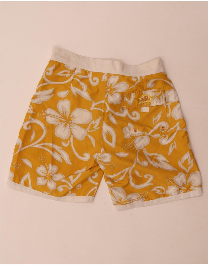 Sundek Pantaloni scurți de înot pentru bărbați IT 48 Poliester Floral Galben Mediu