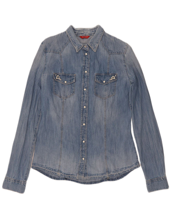 Cămașă de blugi pentru femei Guess UK 8 Small Blue Bumbac