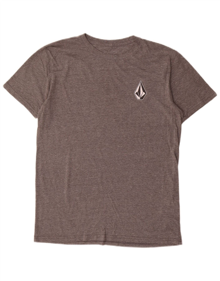 Tricou grafic pentru bărbați Volcom Top mic, gri, bumbac