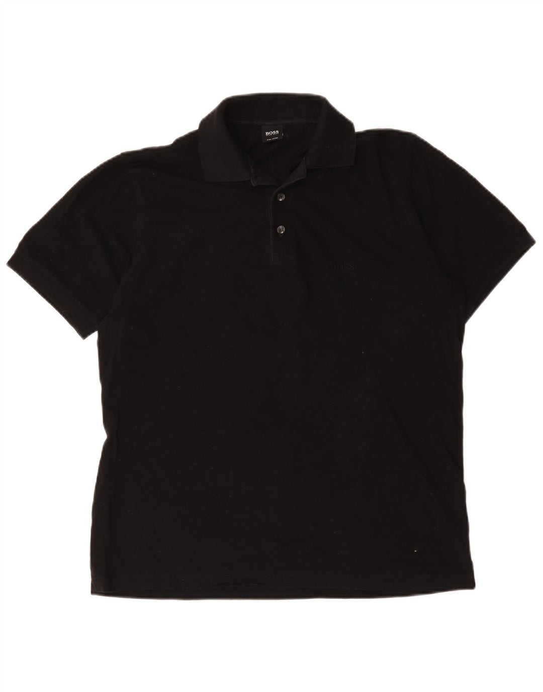 Tricou polo pentru bărbați Hugo Boss, bumbac mediu negru