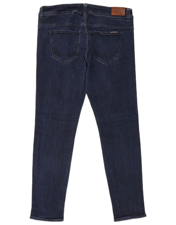 Blugi skinny pentru femei Superdry W32 L30 bumbac bleumarin
