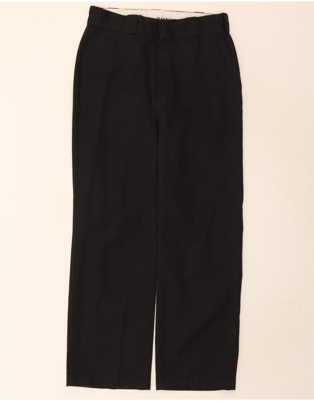 Pantaloni chino drepți pentru bărbați Dickies L28 L27 Poliester negru