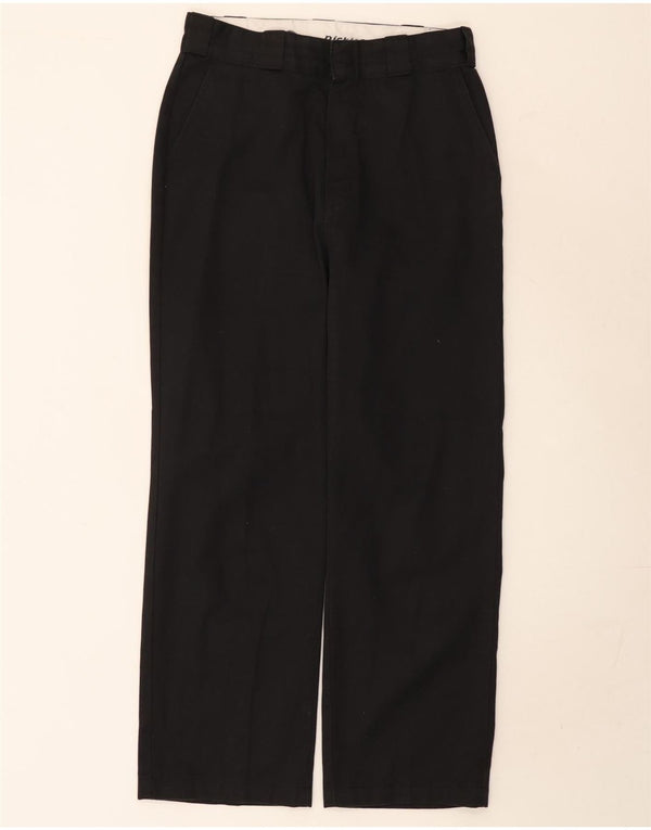 Pantaloni chino drepți pentru bărbați Dickies L28 L27 Poliester negru