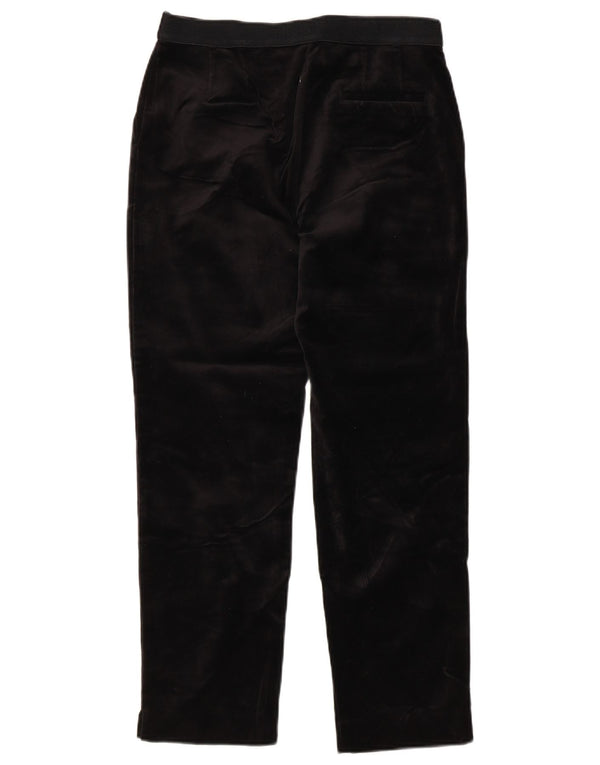 Pantaloni tăiați din catifea pentru femei Marks & Spencer UK 8 Small W28 L25 Black