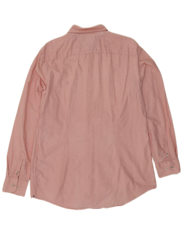 Cămașă pentru bărbați Tommy Hilfiger Slim Fit XL, bumbac cu pete roz