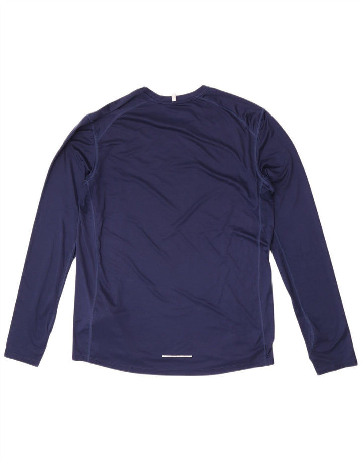 Nike pentru bărbați Dri Fit Top cu mânecă lungă XL bleumarin poliester