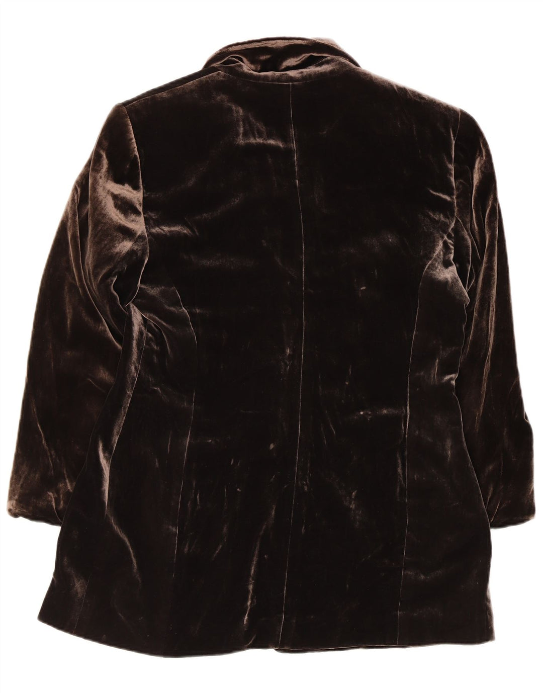 Jachetă APRIORI pentru femei cu 3 nasturi, UK 14, mătase mare, maro