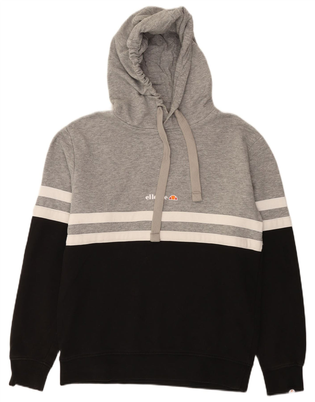 Pulover cu glugă pentru bărbați Ellesse, bumbac color bloc, gri mic
