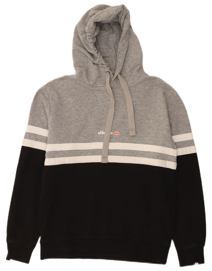Pulover cu glugă pentru bărbați Ellesse, bumbac color bloc, gri mic