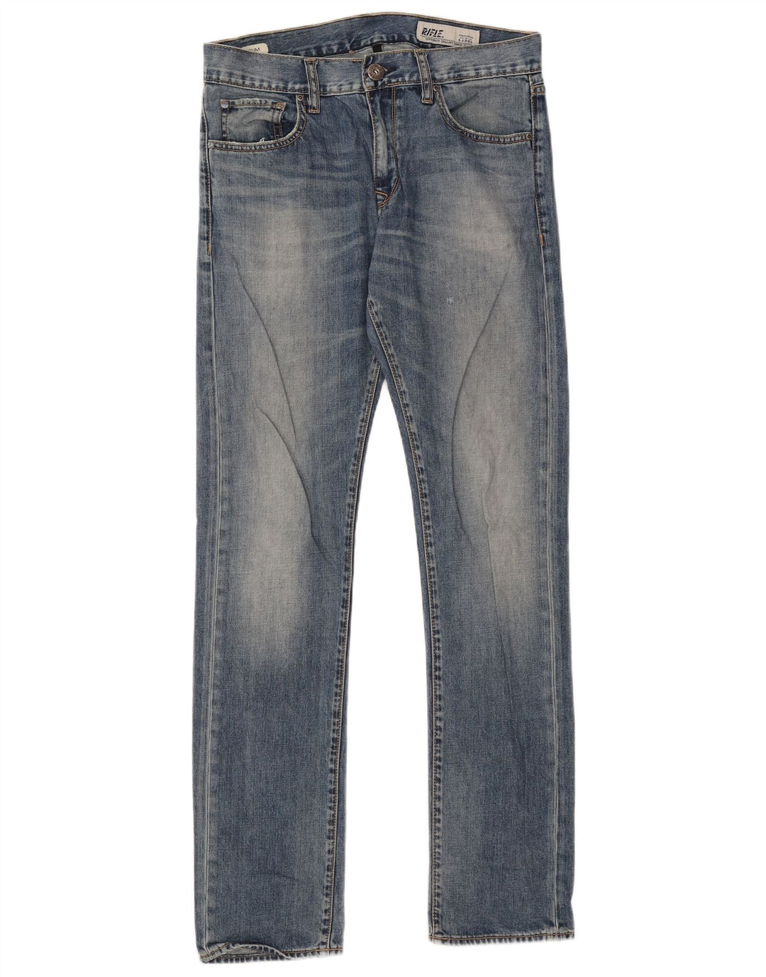 Blugi drepti pentru bărbați Rifle W30 L33 Bumbac albastru