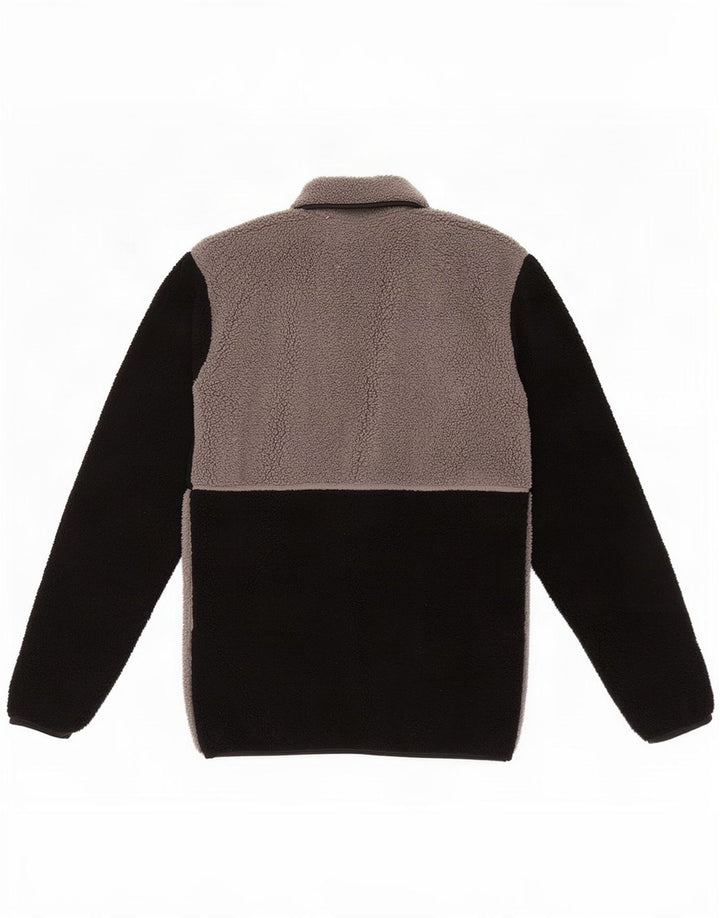 Pulover Columbia pentru bărbați, cu gât cu nasturi, fleece XS, gri, poliester color bloc