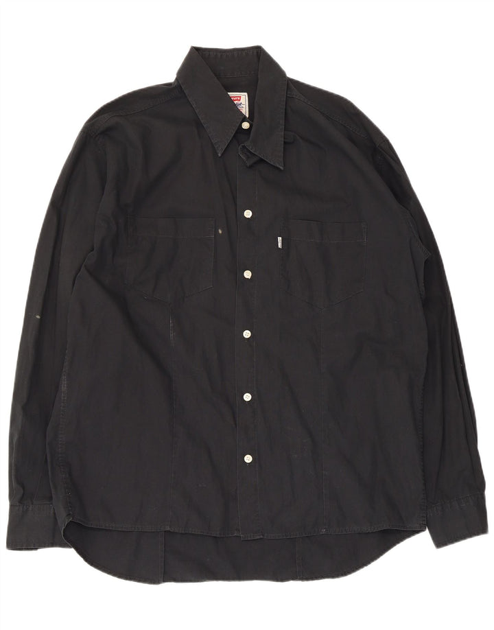 Cămașă pentru bărbați Levi's XL, bumbac negru