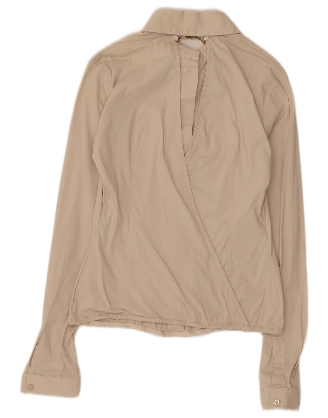 Bluză cămașă Celyn B pentru femei Elisabetta Franchi UK 12 Bej mediu