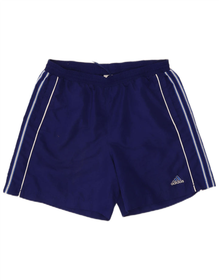 Pantaloni scurți sport pentru bărbați Adidas, mari, albastru, poliester