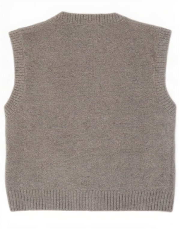 Vesta Zara Femei Tank Top UK 10 Small Gri