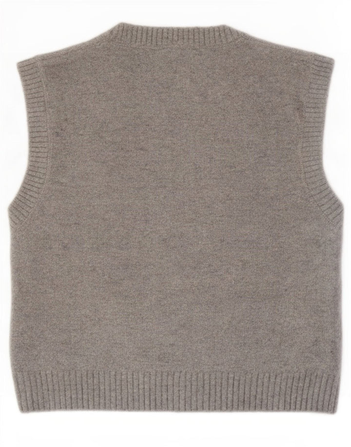 Vesta Zara Femei Tank Top UK 10 Small Gri
