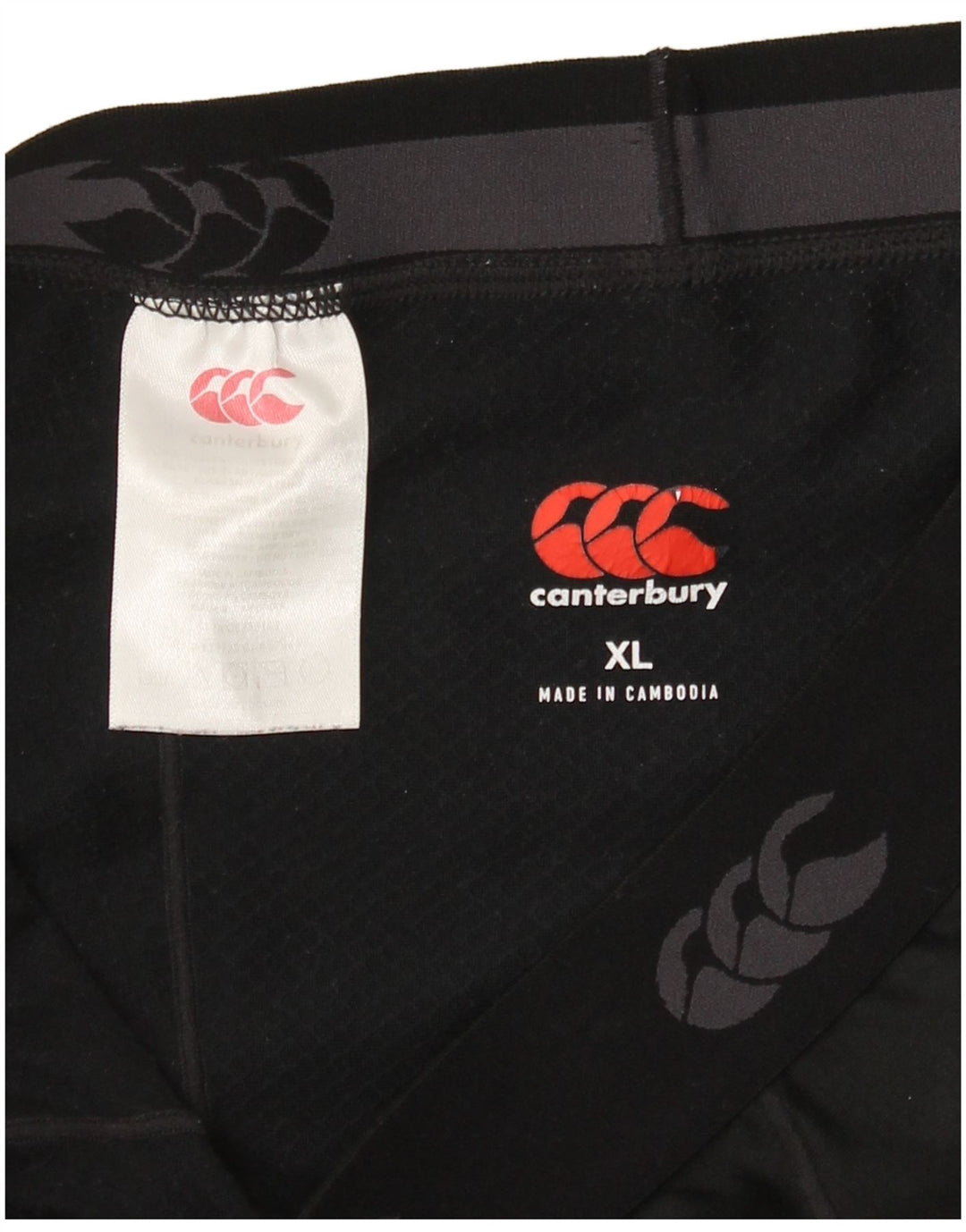 Pantaloni scurți sport grafic Canterbury pentru bărbați XL poliester negru