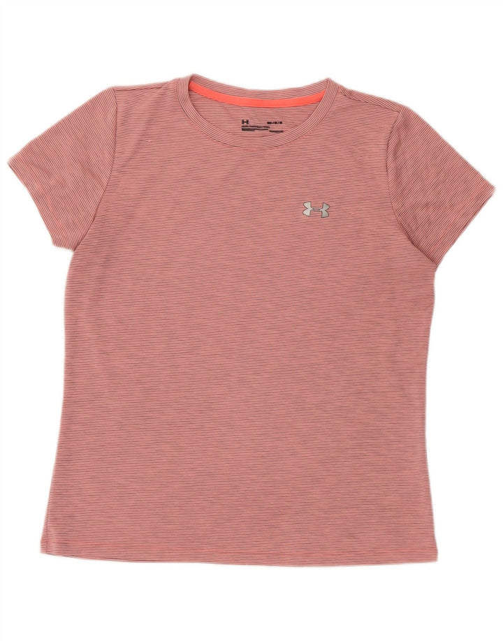 Tricou pentru femei UNDER ARMOUR Heat Gear Top UK 14 Medium Pink Pinstripe