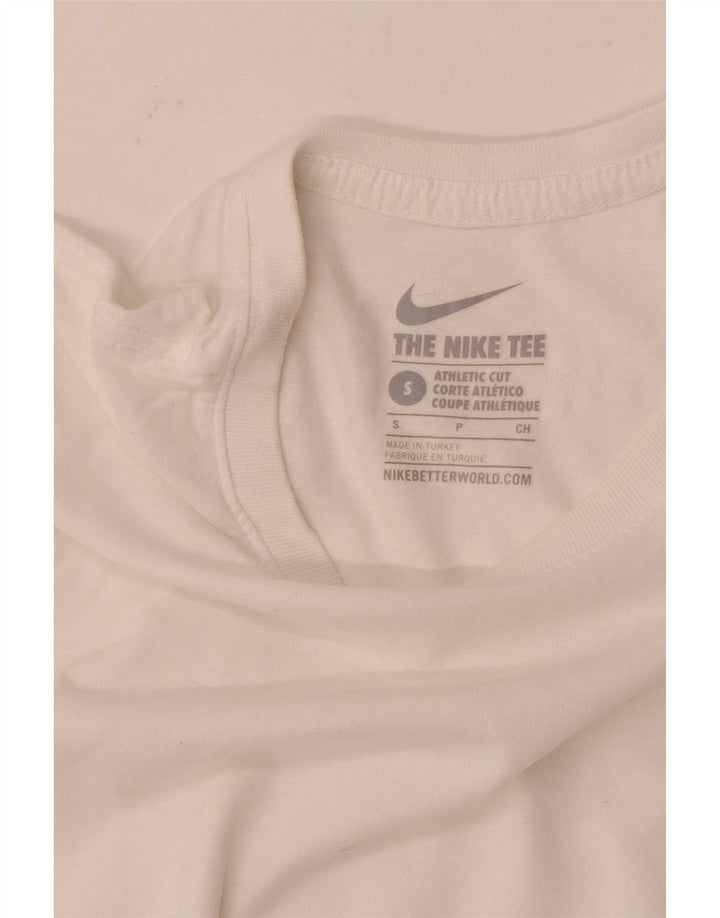 Tricou cu croi atletic Nike pentru bărbați Top mic alb