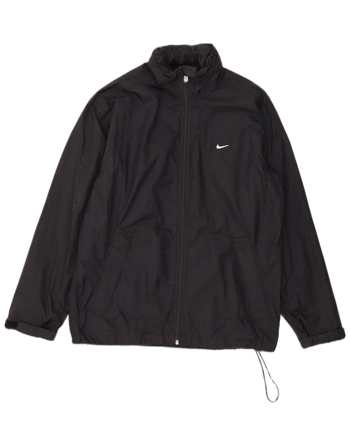 Jachetă de ploaie cu glugă Nike pentru bărbați Marea Britanie 36/38 Nylon negru mic