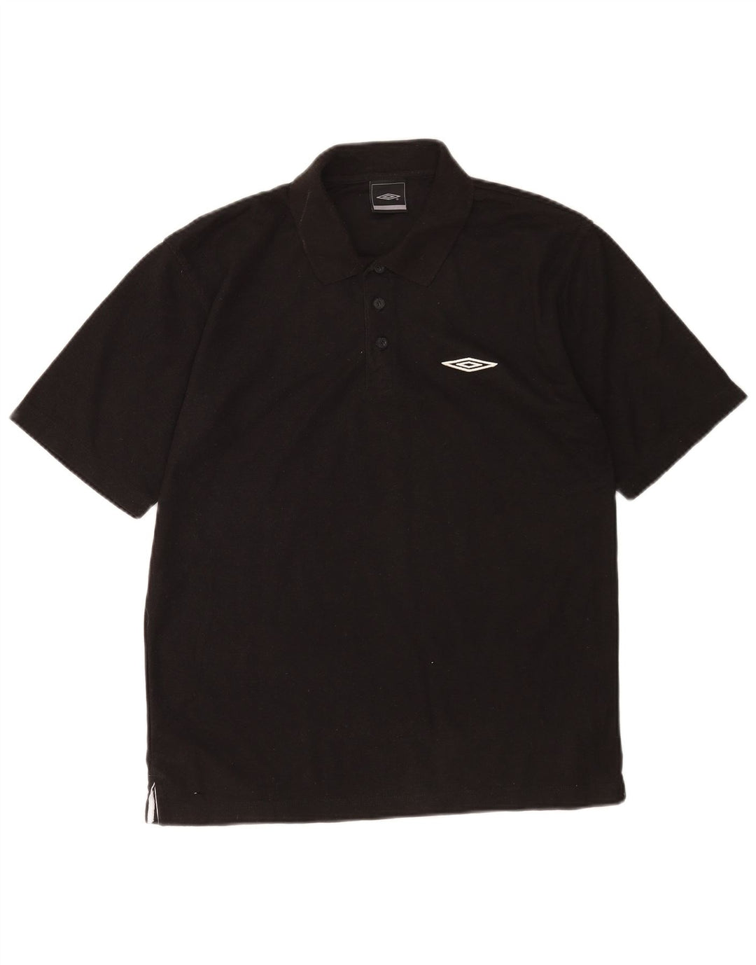 Tricou polo Umbro pentru bărbați, poliester mediu negru