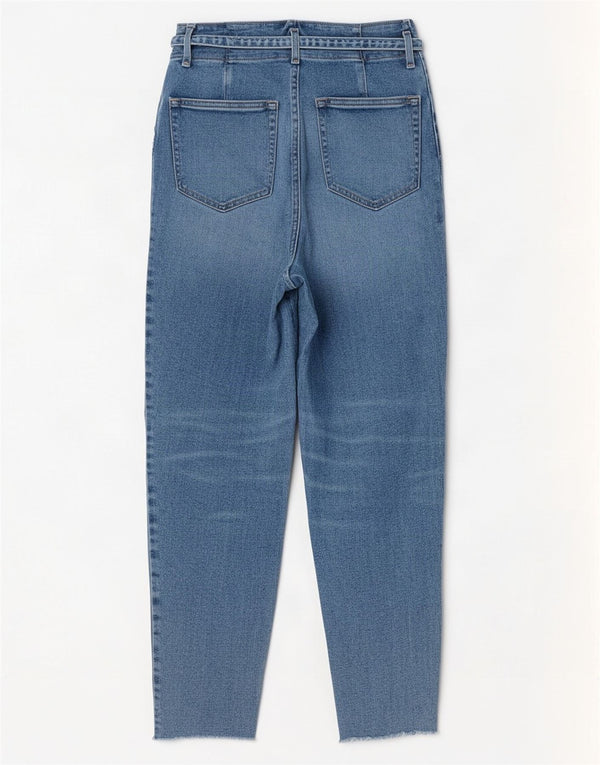 Hollister Blugi conici cu talie înaltă pentru femei US 7 Medium W28 L27 Blue Bumbac